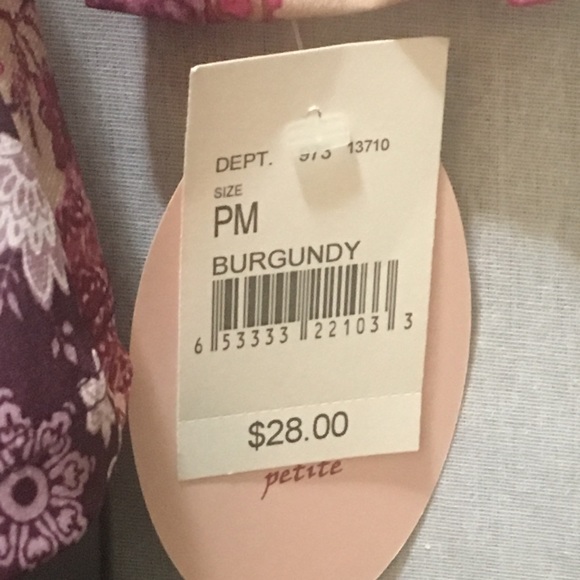 * 3 for $20* Vol. 1 Petite Floral Crossover Top - Picture 5 of 5